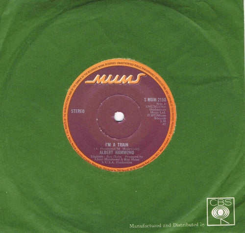 Albert Hammond - I'm A Train (7", Sol)