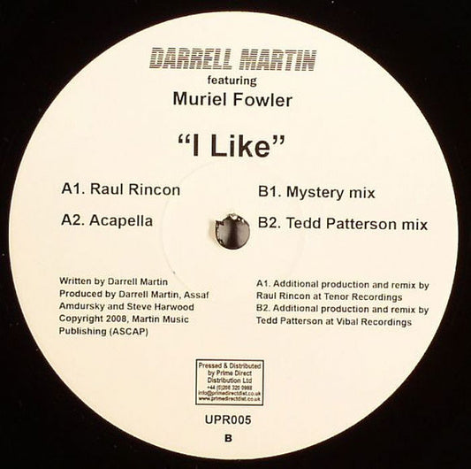 Darrell Martin Featuring Muriel Fowler - I Like (12")