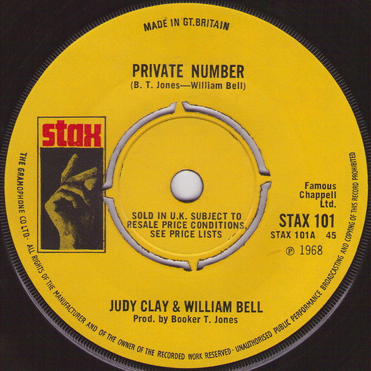 Judy Clay & William Bell - Private Number (7", Single, Kno)