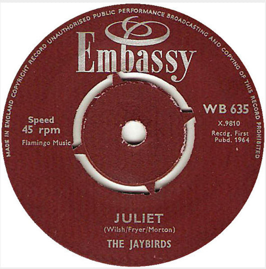 The Jaybirds - Juliet (7", Single)
