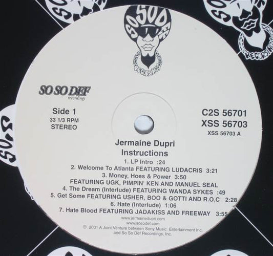 Jermaine Dupri - Instructions (2xLP, Album, Promo, Edi)