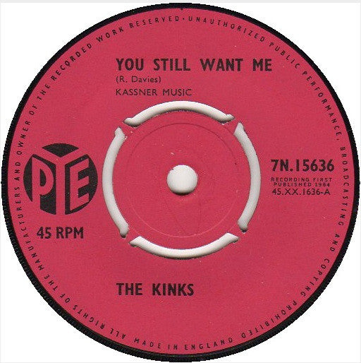 The Kinks - You Still Want Me  (7", Single, 4 P)