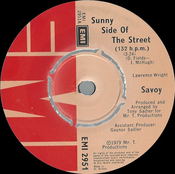 Savoy (2) - Sunny Side Of The Street (7")