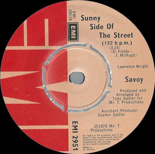 Savoy (2) - Sunny Side Of The Street (7")