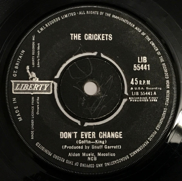 The Crickets (2) - Don't Ever Change (7")