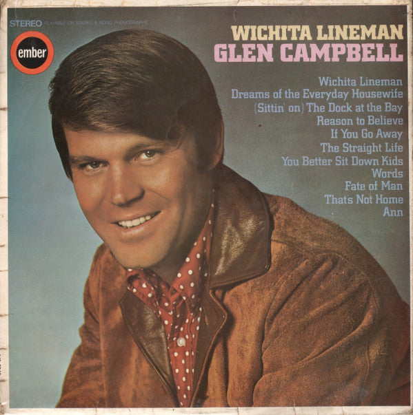 Glen Campbell - Wichita Lineman (LP, Album, RP)