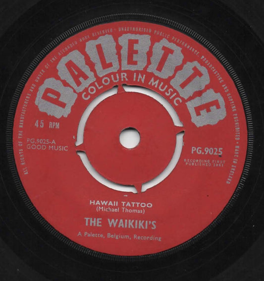 The Waikiki's - Hawaii Tattoo / Waikiki Welcome (7")
