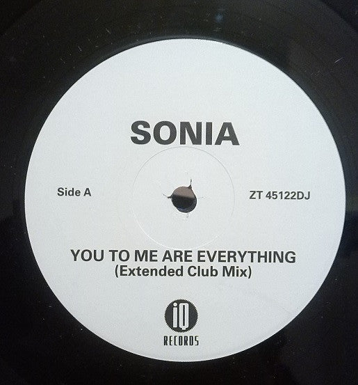 Sonia - You To Me Are Everything (12", Promo)