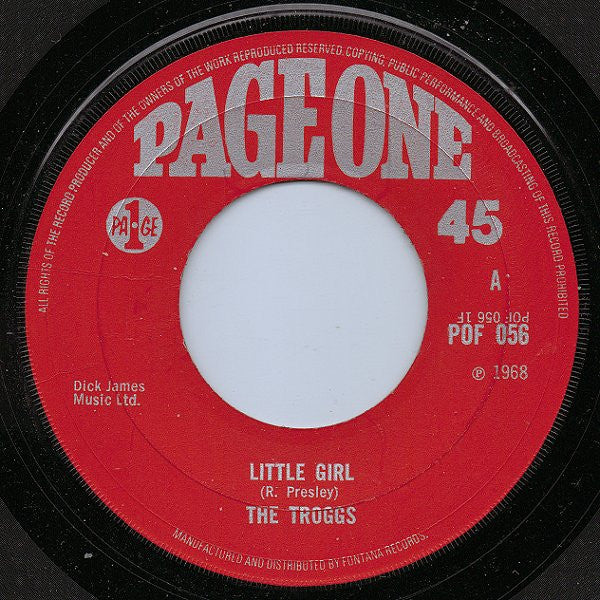 The Troggs - Little Girl (7", Single)