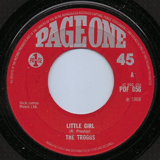 The Troggs - Little Girl (7", Single)