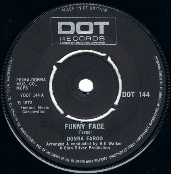 Donna Fargo - Funny Face  (7", Single)