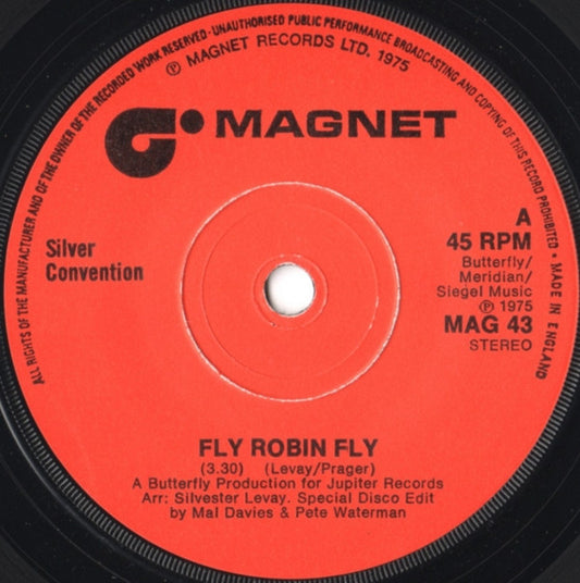 Silver Convention - Fly Robin Fly (7", Single)