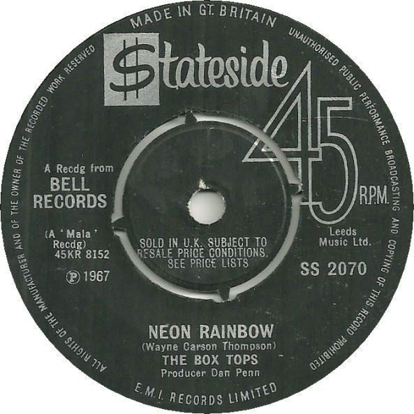 The Box Tops* - Neon Rainbow (7", Single)