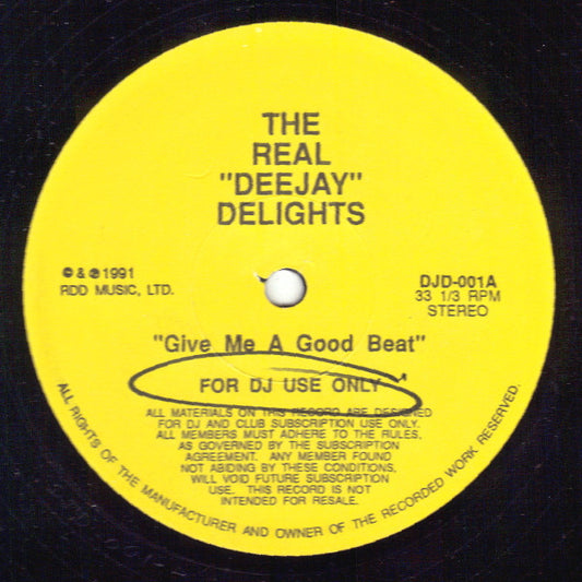 Unknown Artist - The Real "DeeJay" Delights (12", Unofficial)