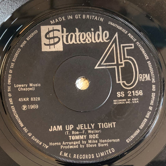 Tommy Roe - Jam Up Jelly Tight (7", Single, Sol)