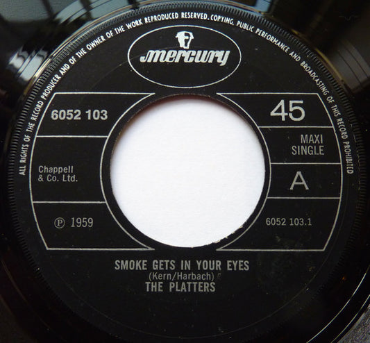 The Platters - Smoke Gets In Your Eyes (7", Maxi, Pap)