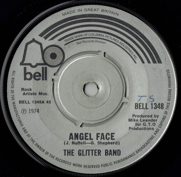 The Glitter Band - Angel Face (7", Single, Kno)