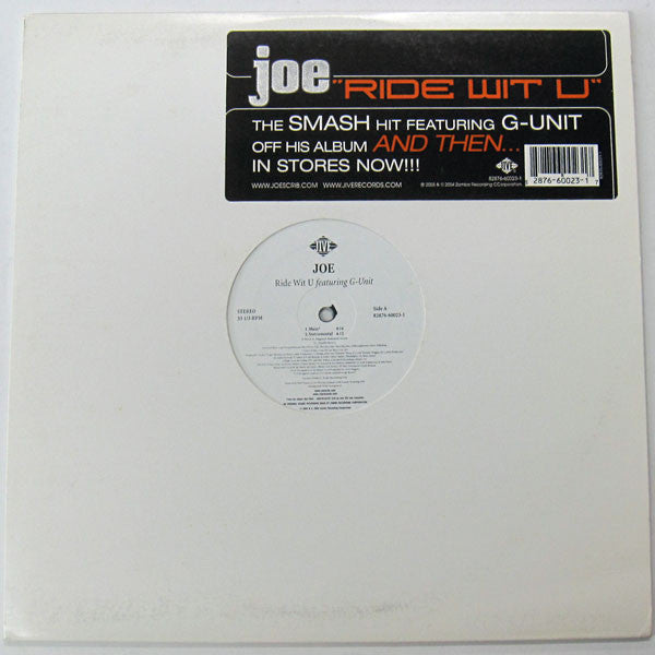 Joe Featuring G-Unit - Ride Wit U (12")