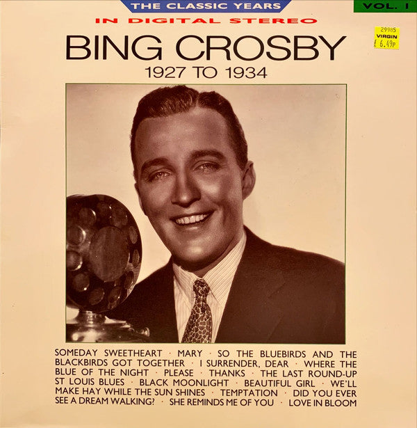 Bing Crosby - 1927 To 1934 (LP, Comp)
