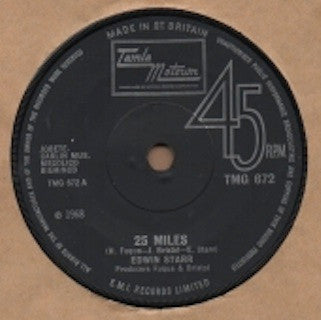 Edwin Starr - 25 Miles (7", Single, Mono, RE, Sol)