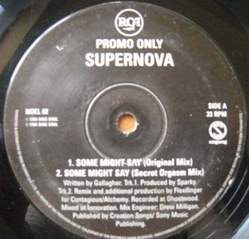 Supernova (12) - Some Might Say (12", Promo)