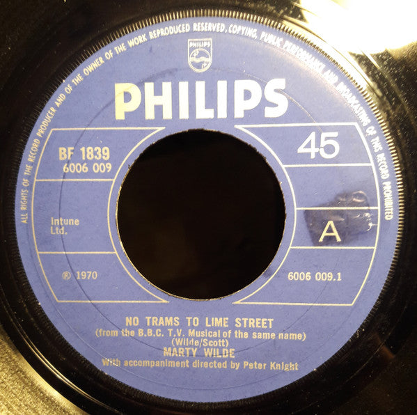 Marty Wilde - No Trams To Lime Street (7", Single)