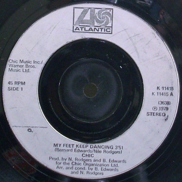 Chic - My Feet Keep Dancing (7", Single, RE, Inj)