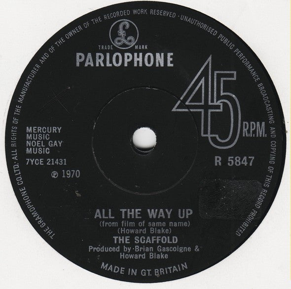 The Scaffold* - All The Way Up (7", Single)