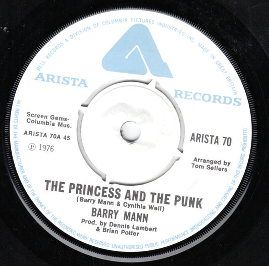 Barry Mann - The Princess And The Punk (7", Single)