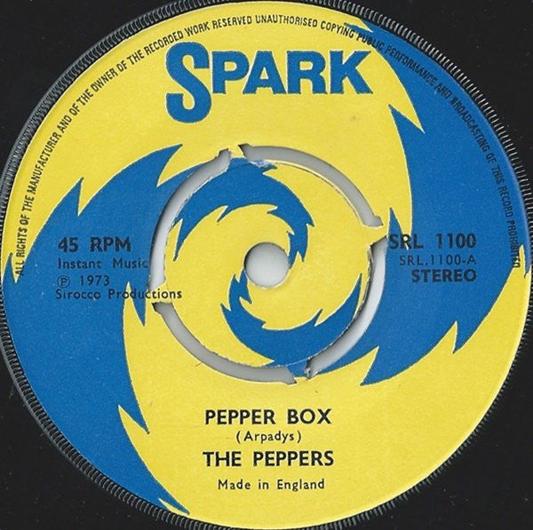 The Peppers - Pepper Box (7", Single, Blu)