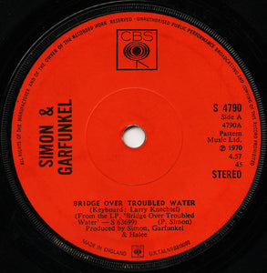 Simon & Garfunkel - Bridge Over Troubled Water (7", Single, Sol)