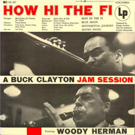 Buck Clayton Featuring Woody Herman - How Hi The Fi (A Buck Clayton Jam Session) (LP, RE, Gat)
