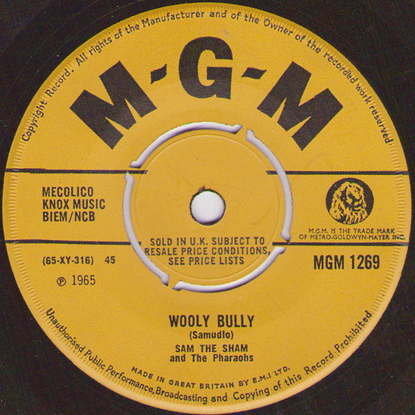 Sam The Sham And The Pharaohs* - Wooly Bully (7", Single)