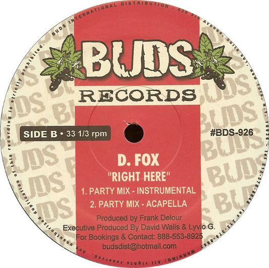 D. Fox* - Right Here (12")