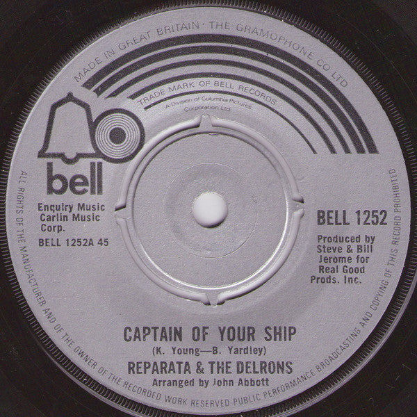 Reparata & The Delrons* - Captain Of Your Ship (7", Single, RE)