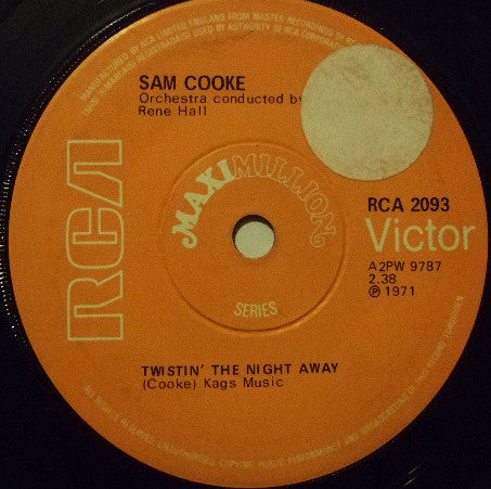 Sam Cooke - Twistin' The Night Away (7", Maxi, Sol)