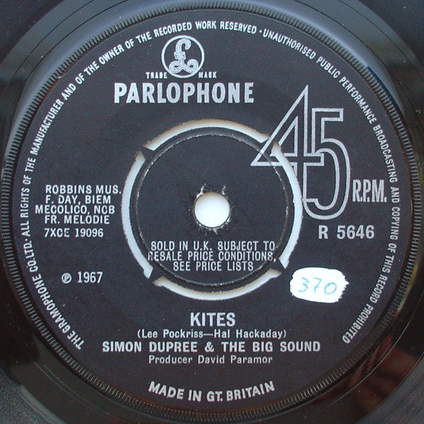 Simon Dupree & The Big Sound* - Kites (7", Single, M/Print, Pus)