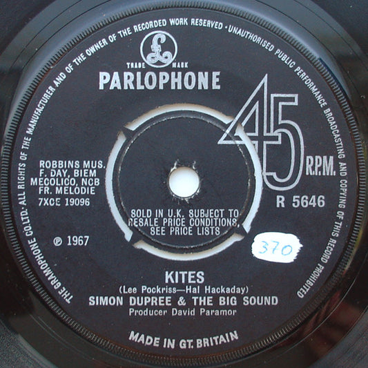 Simon Dupree & The Big Sound* - Kites (7", Single, M/Print, Pus)