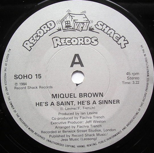 Miquel Brown - He's A Saint, He's A Sinner (7", Single)
