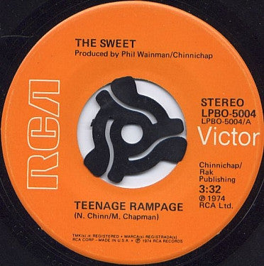 The Sweet - Teenage Rampage (7", Single, Exp)