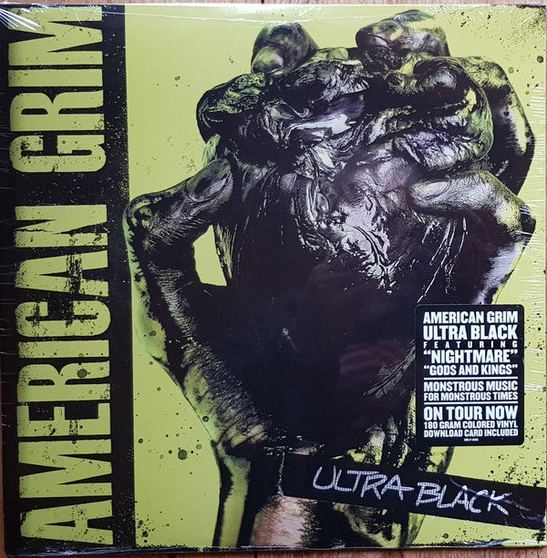 American Grim - Ultra Black (LP, Album, Dlx, Yel)