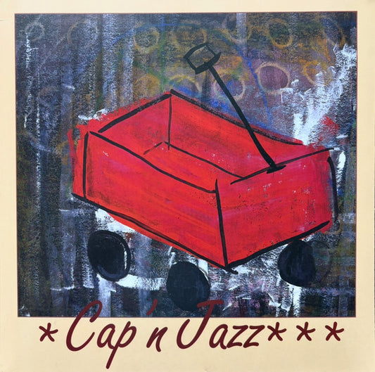 Cap'n Jazz - Burritos, Inspiration Point, Fork Balloon Sports, Cards In The Spokes, Automatic Biographies, Kites, Kung Fu, Trophies, Banana Peels We've Slipped On, And Egg Shells We've Tippy Toed Over (Shmap'n Shmazz) (LP, Album, RE, RM, Whi)