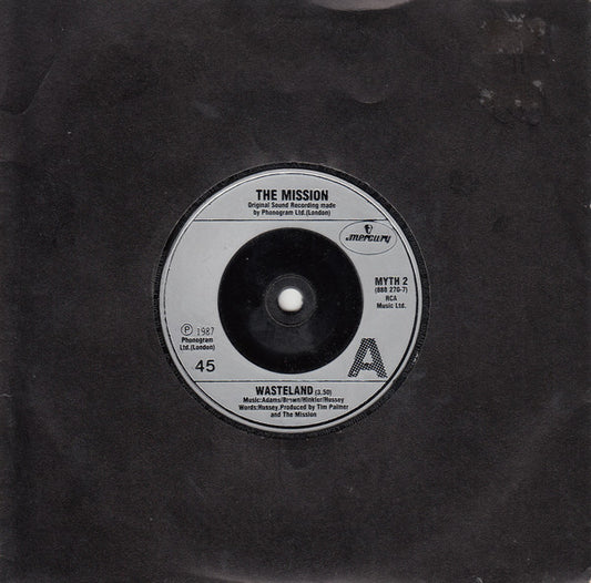 The Mission - Wasteland (7", Single, Sil)