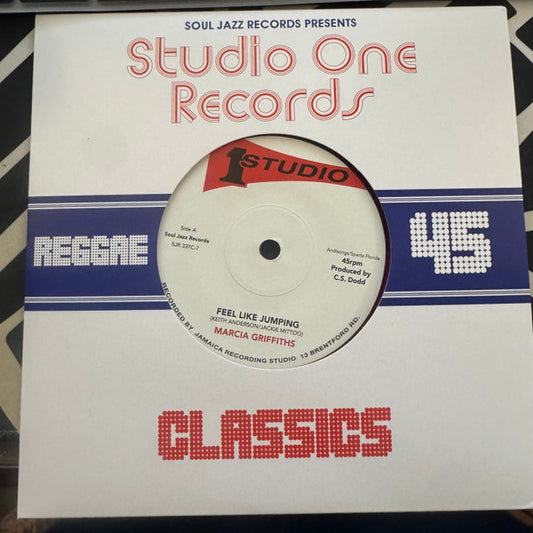 Marcia Griffiths / Brentford Disco Set - Feel Like Jumping / Feel Like Jumping Pt.2 (7", Single, Ltd, Pin)