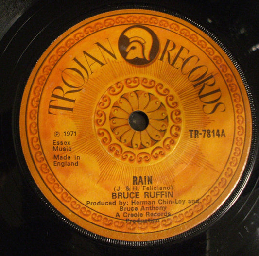 Bruce Ruffin - Rain (7", Single, Sol)