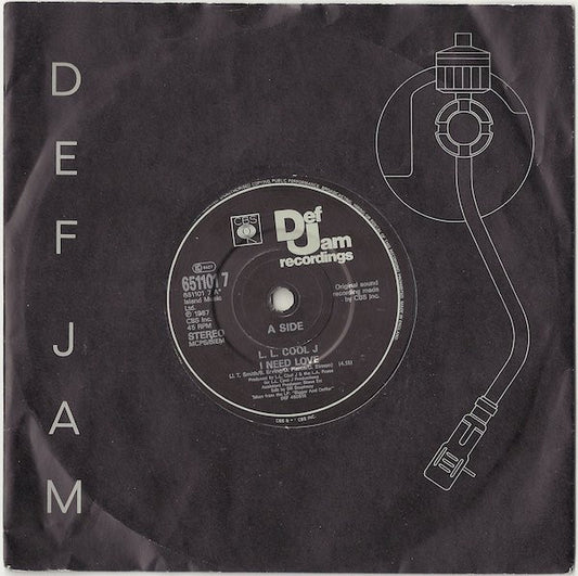 L.L. Cool J* - I Need Love (7", Single, Com)