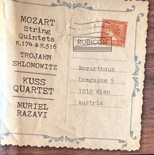 Mozart* / Trojahn* / Shlomowitz*, Kuss Quartet*, Muriel Razavi - String Quintets K.174 & K.516 (CD)