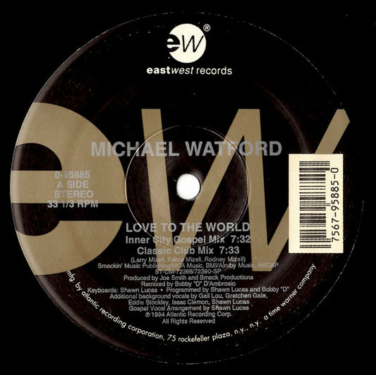 Michael Watford - Love To The World / Michael's Prayer (12")