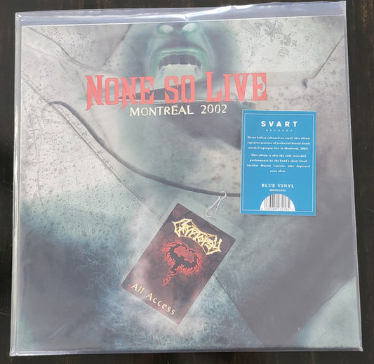 Cryptopsy - None So Live (LP, Album, RE, Blu)