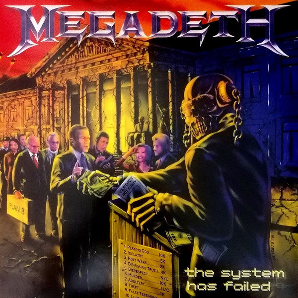 Megadeth - The System Has Failed (LP, Album, RE, RM, 180)